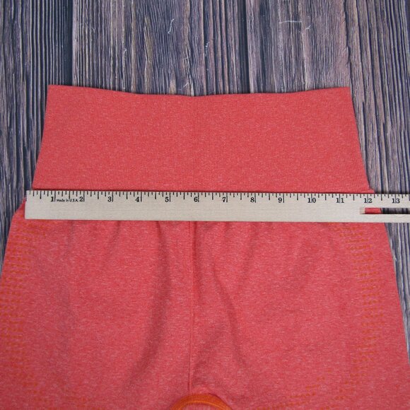 Gymshark Salmon Pink 2XS Leggings Crop Yoga Gym Workout Active Athletic - Picture 5 of 7